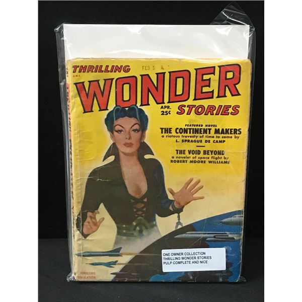 1943 THRILLING WONDER STORIES APRIL ISSUE