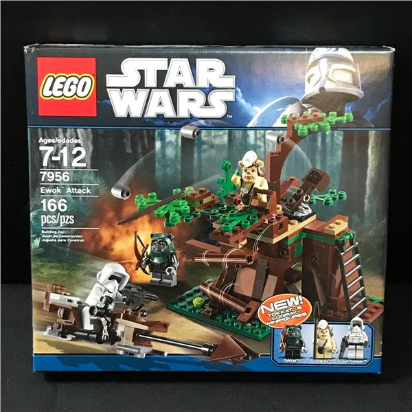 SEALED LEGO STAR WARS 7956 EWOK ATTACK IN ORIGINAL PACKAGING