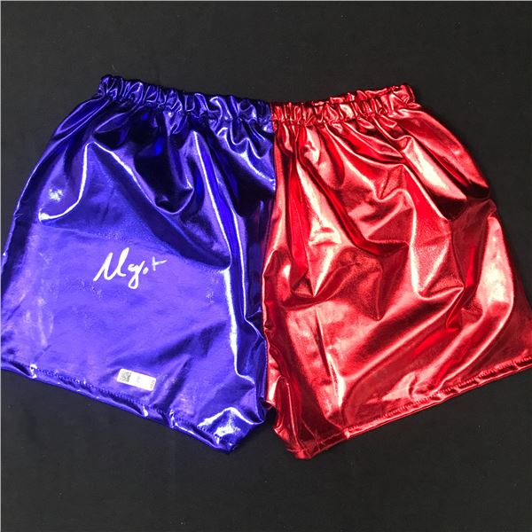 MARGOT ROBBIE SIGNED HARLEY QUINN SHORTS (CELEBRITY COA)
