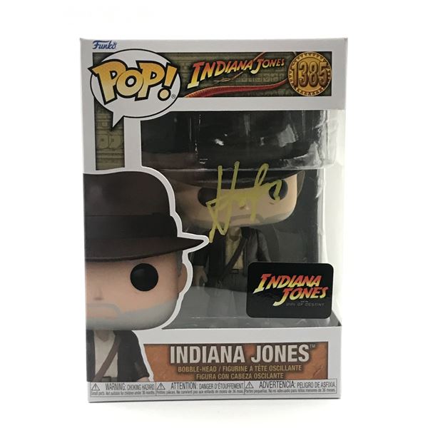 HARRISON FORD SIGNED INDIANA JONES FUNKO POP (HOLLYWOOD COA)