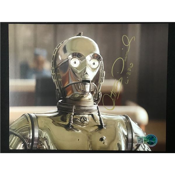 ANTHONY DANIELS SIGNED C 3PO 8 X 10 (WWOC COA)