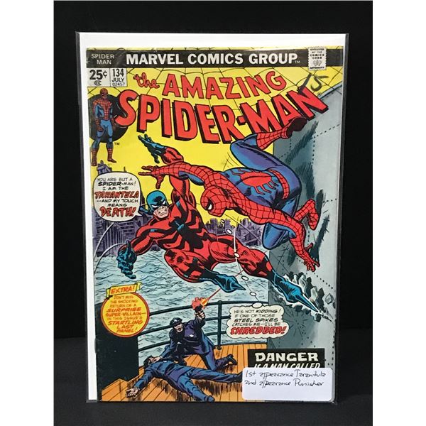MARVEL COMICS THE AMAZING SPIDER-MAN NO.134 (1ST TURANTULA, 2ND PUNISHER)