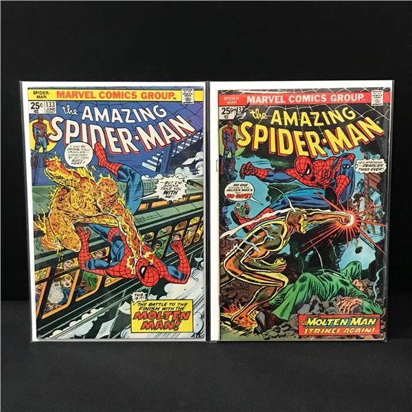 MARVEL COMICS THE AMAZING SPIDER-MAN LOT (133,134)