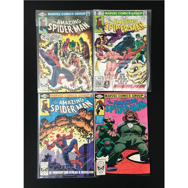 LOT OF 4 AMAZING SPIDERMAN COMICS - MARVEL COMICS