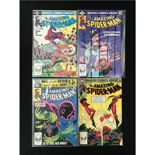 LOT OF 4 AMAZING SPIDERMAN COMICS - MARVEL COMICS
