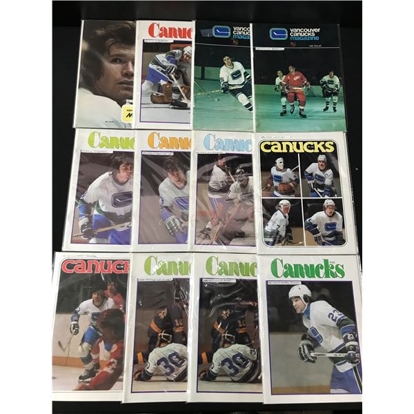 LOT OF 12 VANCOUVER CANUCKS HOCKEY MAGAZINES