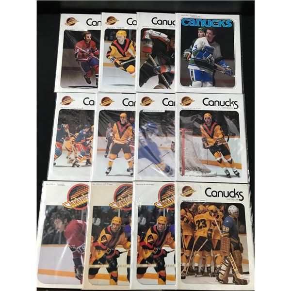 LOT OF 12 VANCOUVER CANUCKS HOCKEY MAGAZINES