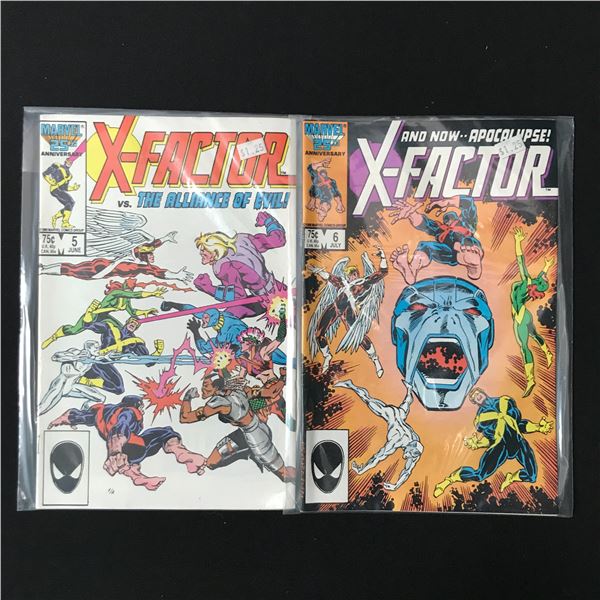 LOT OF 2 X-FACTOR COMICS #5-6 - MARVEL COMICS