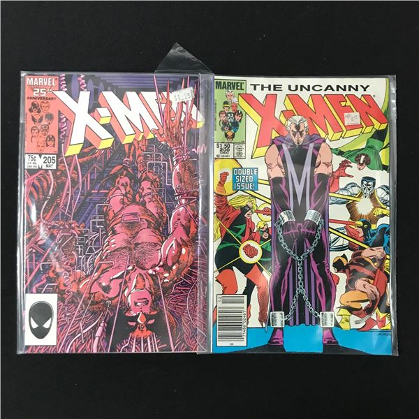 LOT OF 2 THE UNCANNY X-MEN COMICS #200 & #205 - MARVEL COMICS