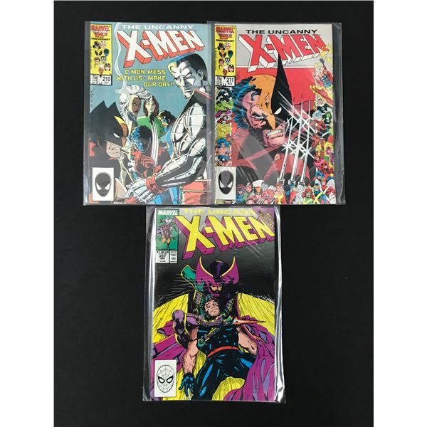 LOT OF 3 THE UNCANNY X-MEN COMICS - MARVEL COMICS
