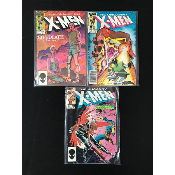 LOT OF 3 THE UNCANNY X-MEN COMICS - MARVEL COMICS