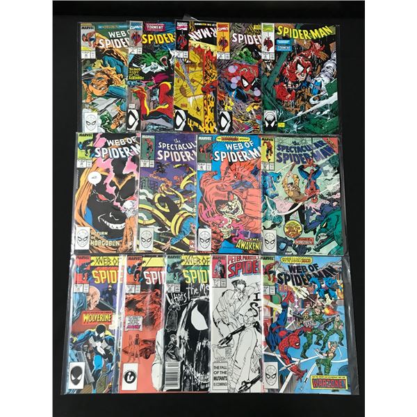 LOT OF 14 COMICS FEATURING SPIDER-MAN - MARVEL COMICS