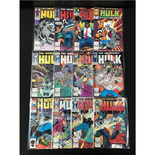 LOT OF 12 THE INCREDIBLE HULK COMICS - MARVEL COMICS