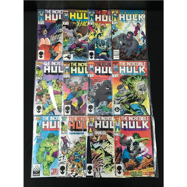 LOT OF 12 THE INCREDIBLE HULK COMICS - MARVEL COMICS