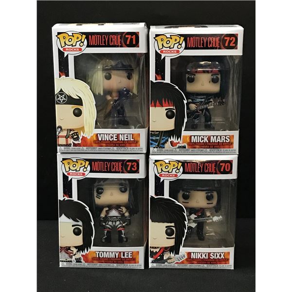 LOT OF 4 MOTLEY CRUE FUNKO POPS