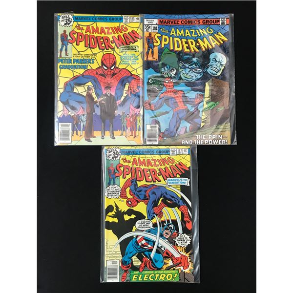 LOT OF 3 AMAZING SPIDERMAN COMICS - MARVEL COMICS