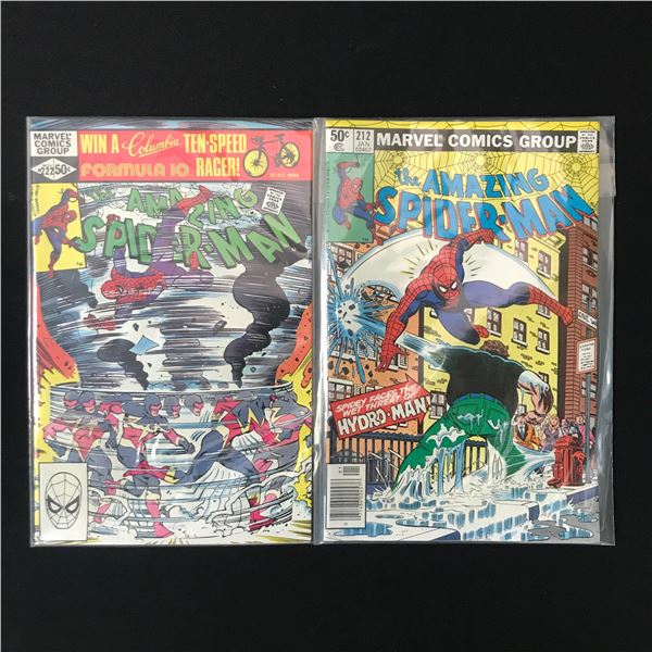 LOT OF 2 AMAZING SPIDERMAN COMICS #212 AND #222 (MARVEL)