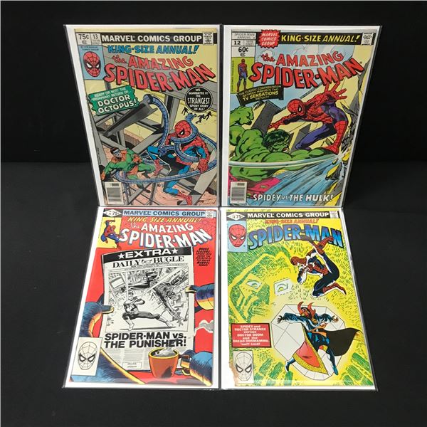 LOT OF 4 AMAZING SPIDERMAN KING SIZED ANNUAL #12 - #15 - MARVEL COMICS