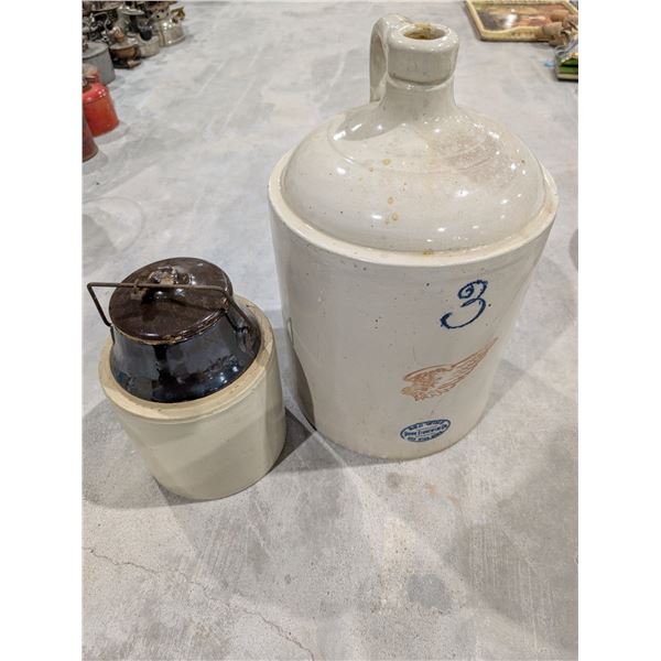 (2) Vintage pickling crocks (red Wing Stoneware)