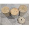 Image 4 : (3) Vintage Crocks Stoneware (Some Chips)