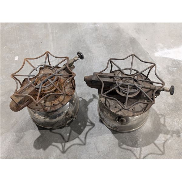 (2) Vintage Coleman Portable One Top Burners