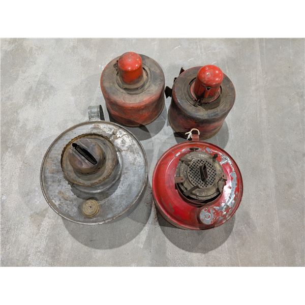 (4) Vintage Auto Motor Heaters