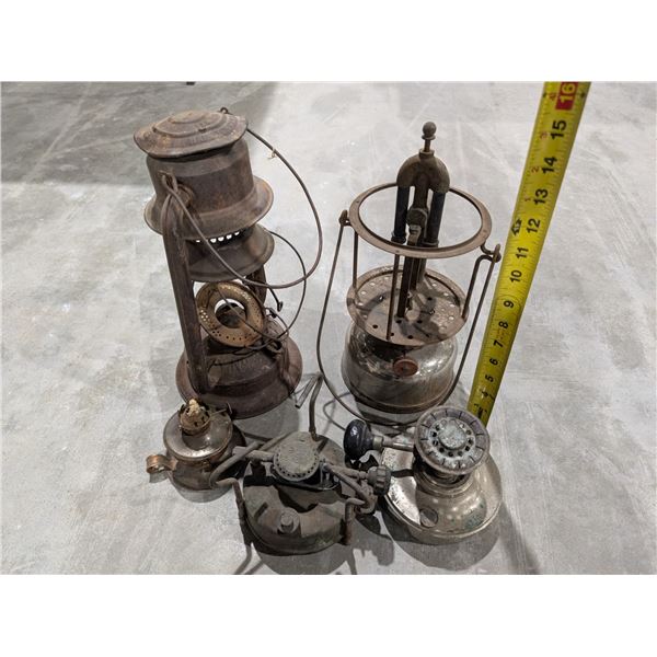 Lot of Vintage lanterns As Shown