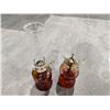 Image 1 : (2) Vintage Oil lamps w/ Oil (10 W/ Shade