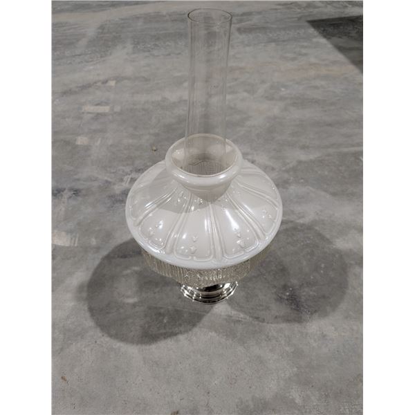 Vintage Chrome Aladdin Oil Lamp w/ Shade