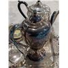 Image 3 : Lot of Vintage E.P. Lead Tea Pots, trays and etc.
