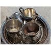 Image 3 : Lot of Vintage E.P. Lead trays, tea Cup, Cremer, and etc.