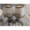 Image 2 : (3) Vintage/Newer lamps (Glass w/ Sea Shells Design)