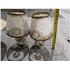 Image 4 : (3) Vintage/Newer lamps (Glass w/ Sea Shells Design)