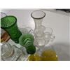 Image 5 : Lot of Vintage Enamel, glass, Hoosier vase, and etc.