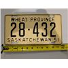 Image 1 : Vintage Sask License Plate 51' 28-432