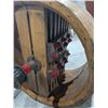 Image 3 : Antique Large Pully Wheel Split belt Pully Farm w/ Rod in Pully