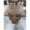 Image 2 : Vintage Wood table w/ (2) Chairs (40x42x28")