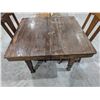 Image 3 : Vintage Wood table w/ (2) Chairs (40x42x28")