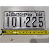 Image 1 : Vintage Sask License Plate 48' 101-225