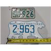 Image 1 : (2) Vintage License Plates (1) Northwest Territories 1971 and (1) Sask 1979