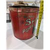 Image 2 : Vintage Shamrock Pure Lard (2) handle pail 13.5H"