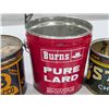 Image 4 : (4) Vintage Tins (Old Chum, pure Lard, Stag, Club)