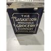 Image 1 : Vintage Tin "The Saskatoon Whole Sale Grocery"