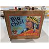 Image 2 : Vintage Big Chief Apple Crate w/ misc. glass