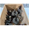 Image 4 : Vintage Big Chief Apple Crate w/ misc. glass