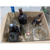 Image 2 : Box and Pail full of Vintage Glass Bottles As Shown