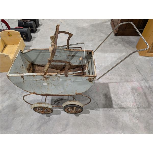 Childs Vintage Doll Stroller