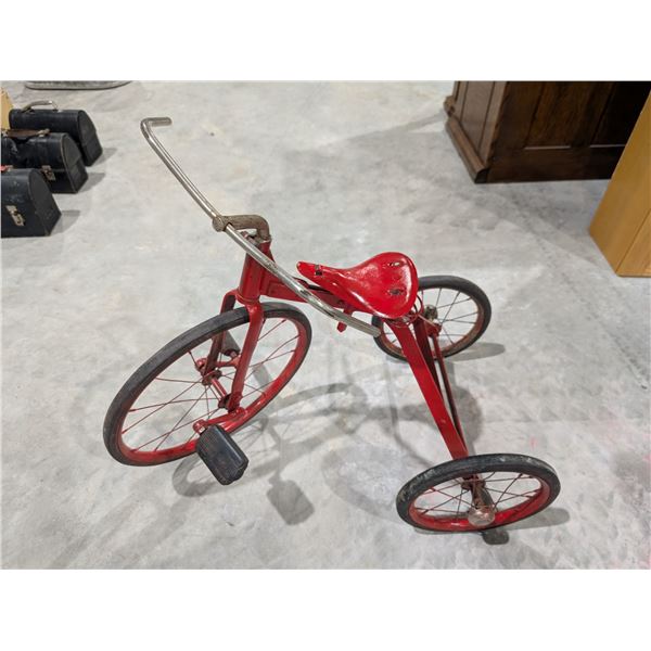 Childs Vintage metal Red Coloured tricycle