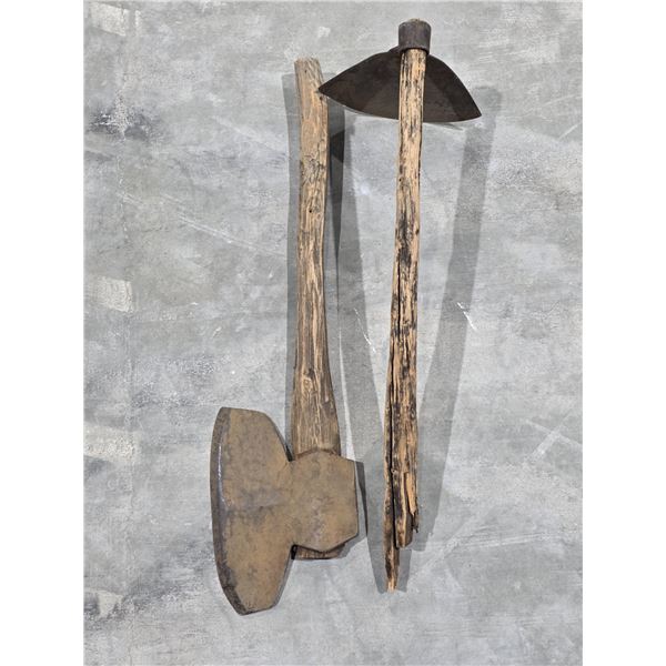 Antique Axe & Hoe