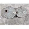 Image 2 : (2) Antique/Vintage Galvanized Metal Tanks
